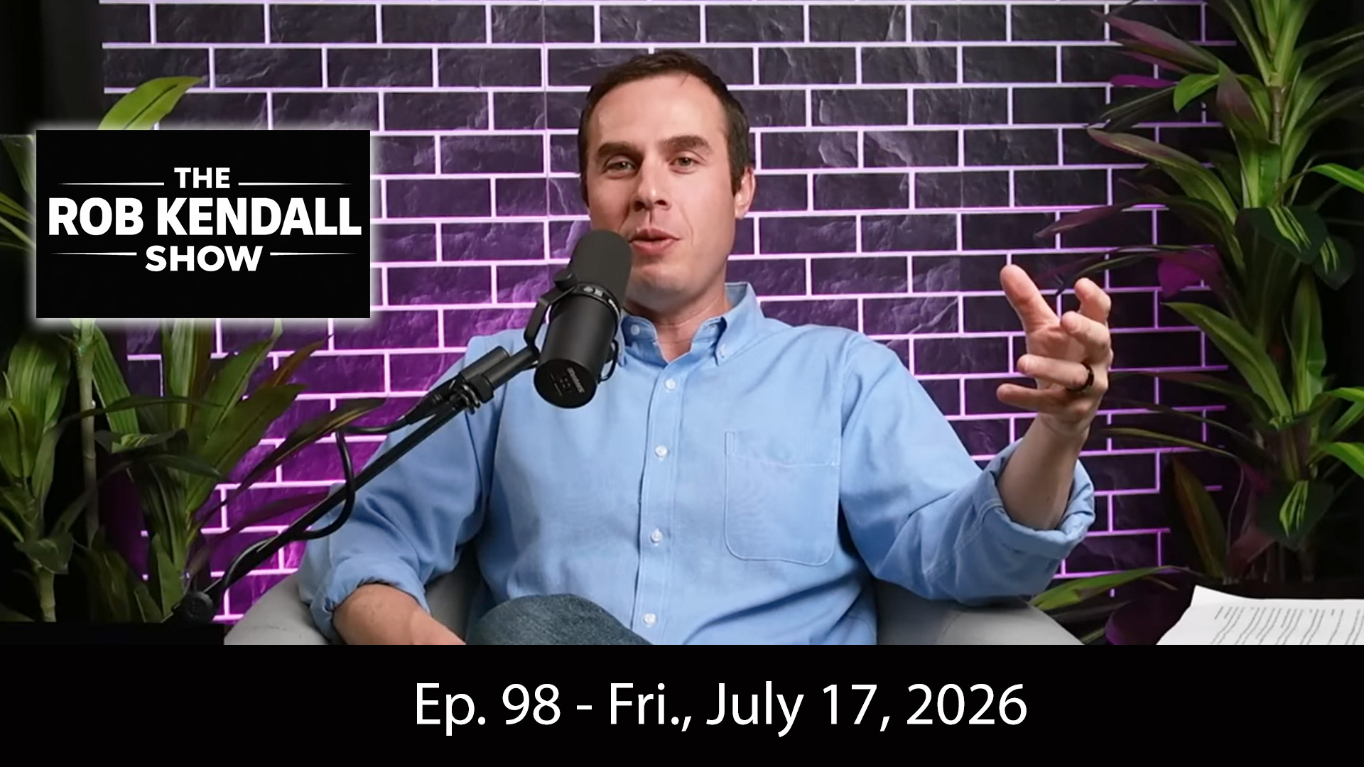 Watch The Rob Kendall Show Live at 9am-Noon